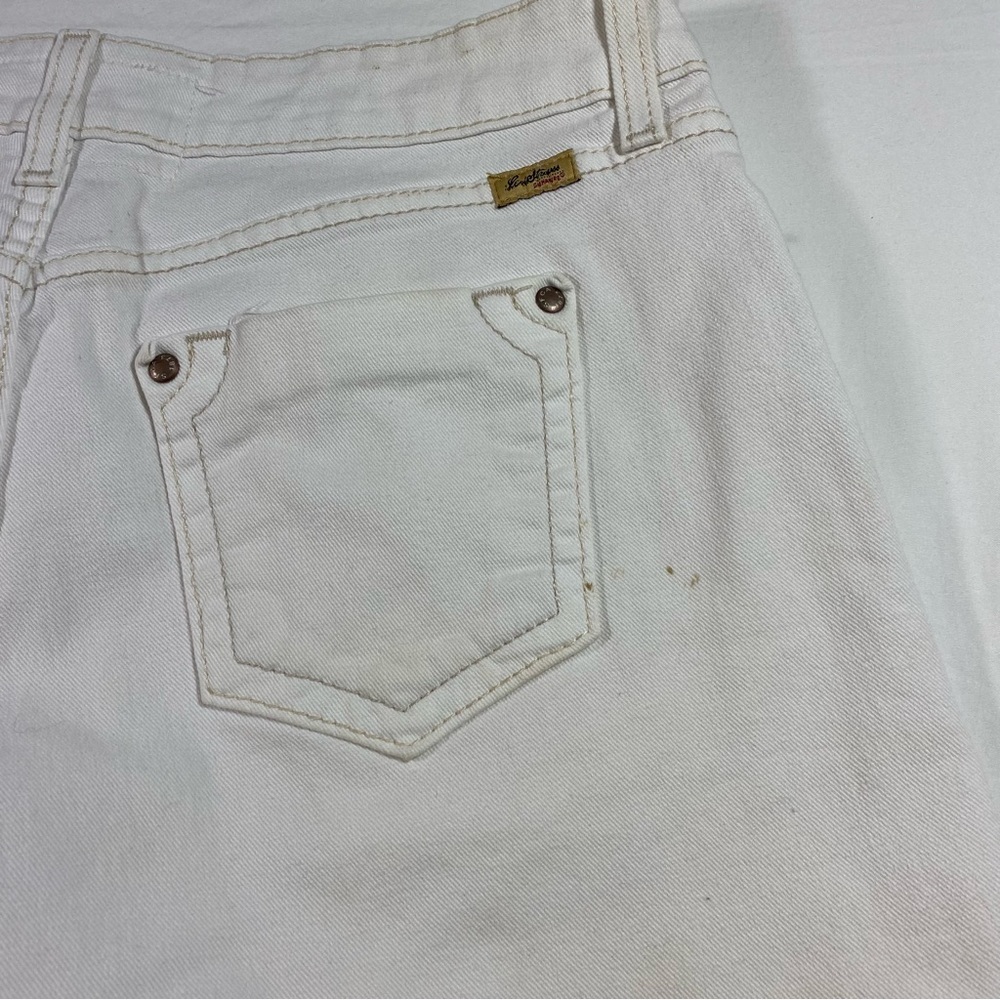Levi’s Strauss Honestly Made Shorts Low Rise Size 10 White Jean Shorts S… - Picture 5 of 10